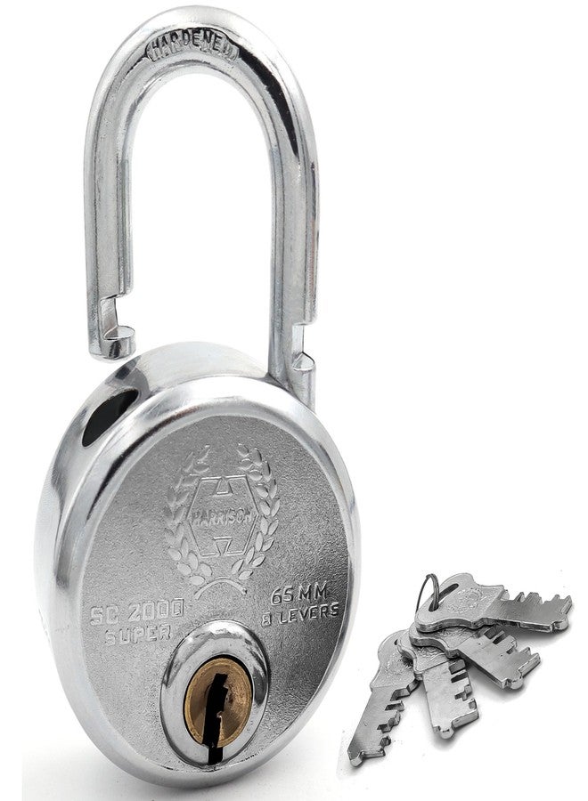 Harrison Padlocks Buy 1 Get 1 Free/ 2 Round Padlock 65mm 0536 /Padlock, Padlocks, Locks for Home, Locks for Main Door H0095 - Image 4